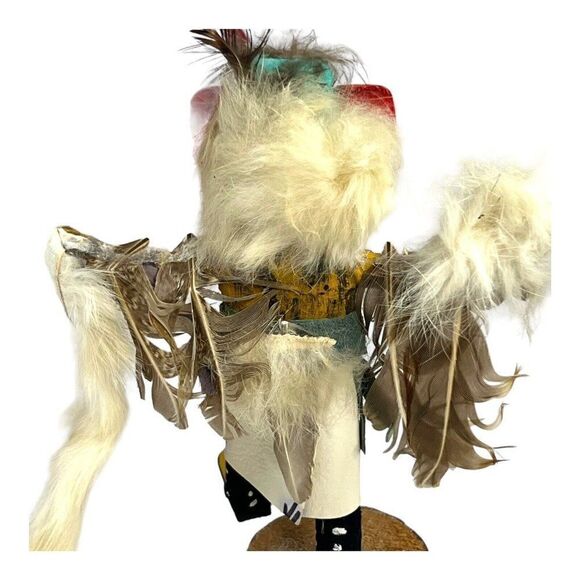 Vintage Awatovi Kachina Dancer Doll Hand Carved Wood Hopi Native American 7" - Picture 5 of 9